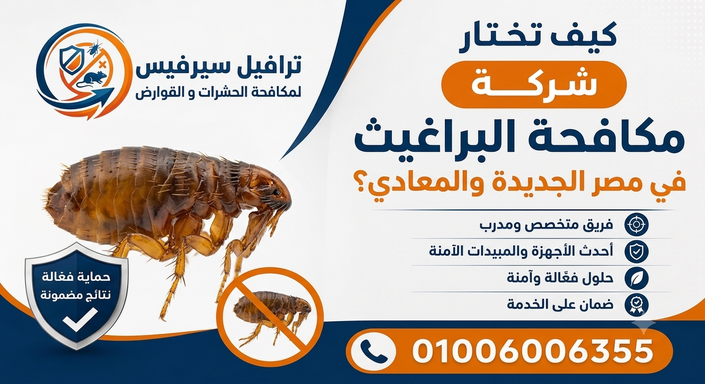 كيف تختار شركة مكافحة البراغيث في مصر الجديدة والمعادي؟