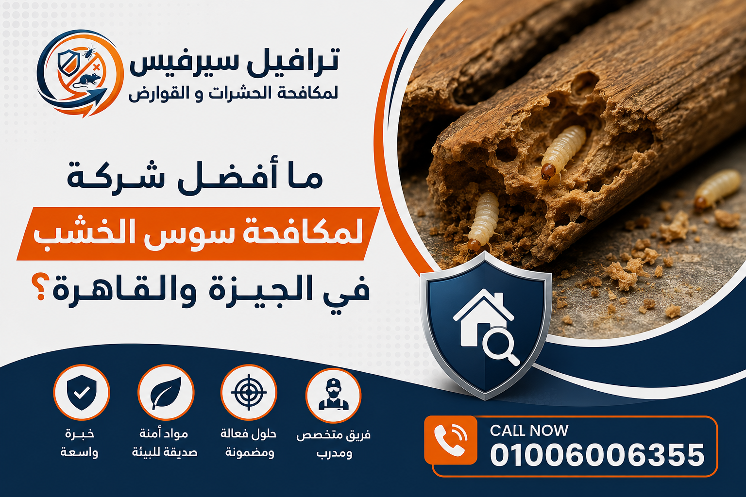 ما أفضل شركة لمكافحة سوس الخشب في الجيزة والقاهرة؟